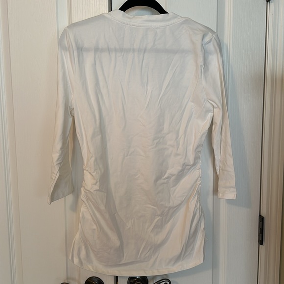 Boston Proper Tunic Tee, White, NWOT, Sz L - Picture 5 of 5
